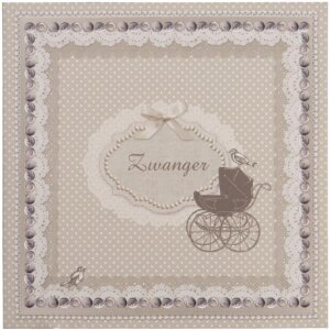 Glückwunschkarte Baby 13,5x13,5 cm niederländisch