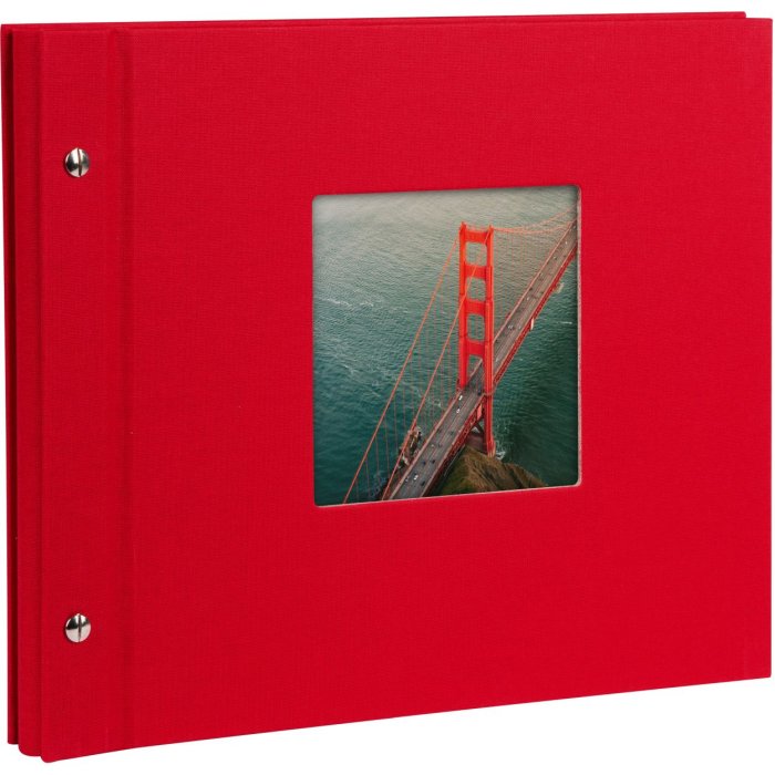 Альбом Goldbuch screw-top Bella Vista красный 30x25 см 40 черных страниц