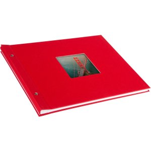 Альбом на гвинтах Goldbuch Bella Vista червоний 39x31 см 40 білих сторінок