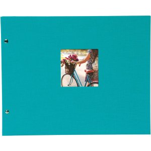 Альбом на гвинтах Goldbuch Bella Vista бірюзовий 39x31 см 40 чорних сторінок