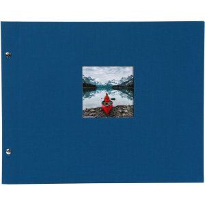 Альбом на гвинтах Goldbuch Bella Vista синій 39x31 см 40 чорних сторінок