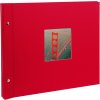 Альбом Goldbuch screw-top Bella Vista красный 39x31 см 40 черных страниц лен