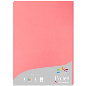 25 Blatt Papier Pollen, DIN A4, 210g Litschi