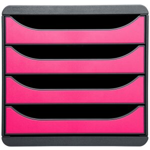 BIG-BOX Classic Mausgrau-Himbeer