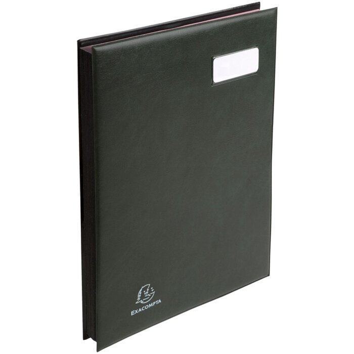 Exacompta Unterschriftenmappe 654799E 24 Fächer dunkelgrün