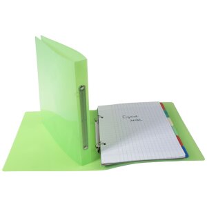 Швидкозшивач для кілець 170x220 2R15мм CRYSTAL COLOURS асорті кольорів