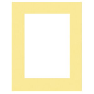 HNFD Готовая паспарту 20 x 30 см на желтом 13 x 18 см