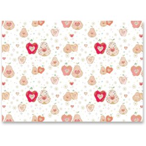 Goldbuch APPLE & PEAR IN LOVE Geschenkpapier Gold...