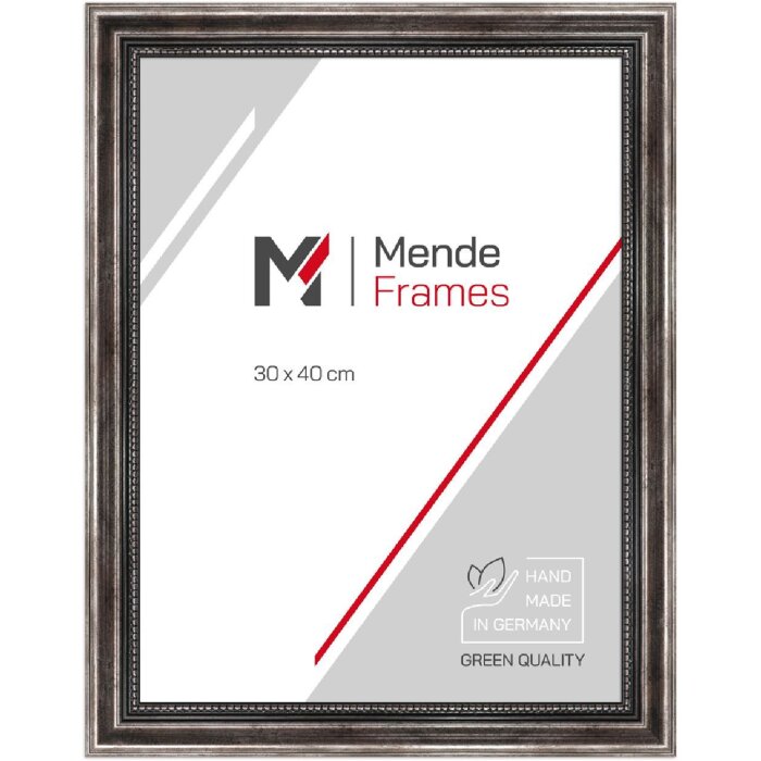 MendeFrames Bilderrahmen H450 Antik metall 10x30 cm Klarglas