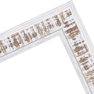 MendeFrames Bilderrahmen H630 Shabby-Chic 20x25 cm Weiß Klarglas