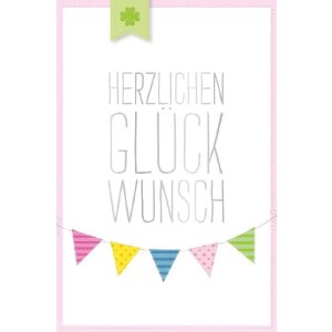 Artebene Glückwunsch Girlande Karte mit Umschlag...