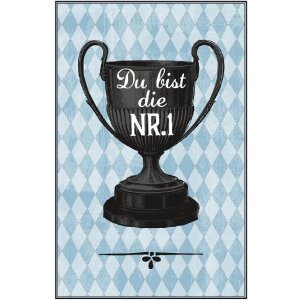 ARTEBENE Karte Glückwunsch Pokal Nr. 1 mit Umschlag
