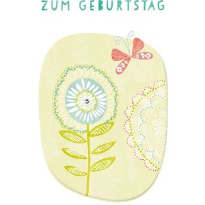 Artebene Karte Geburtstag  Blume