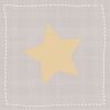 Серветки Artebene зірка велика сіро-золота 33x33 см