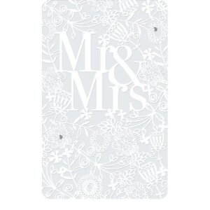 Artebene Karte Hochzeit Mr. & Mrs. Laser