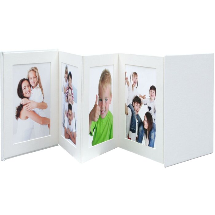 Deknudt passepartout fanfold 8 фотографий 13x13 см белый