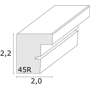 Деревянная рамка S45R для лепки блоков 20x25 см коричневая
