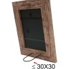 Деревянная рамка S48SH 30x30 см коричневая