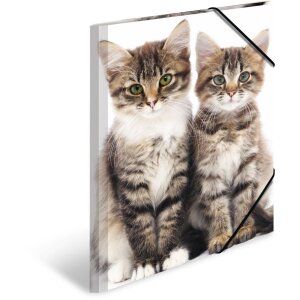 HERMA Postmappe A3 mit Gummizug Kätzchen, Farbe: nicht angegeben, Größe: A3