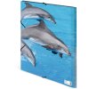 HERMA Postmappe A3 mit Gummizug Delfin, Delfin, A3