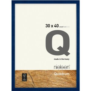 Деревянная съемная рамка Quadrum 24x30 см синяя