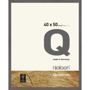Деревяна знімна рамка Quadrum 40x50 см сіра