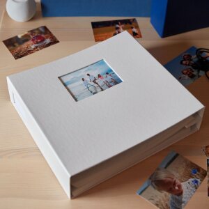 HNFD XL фотоальбом LONA 1000 фотографий белый 168 белых страниц 34,5x33 см