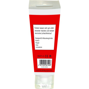 KLS Acryl Künstlerfarbe 75 ml rot für Karton Papier Holz Leinwände