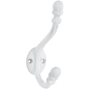 Clayre & Eef 6Y1525W WEISS Garderobenhaken schlicht...