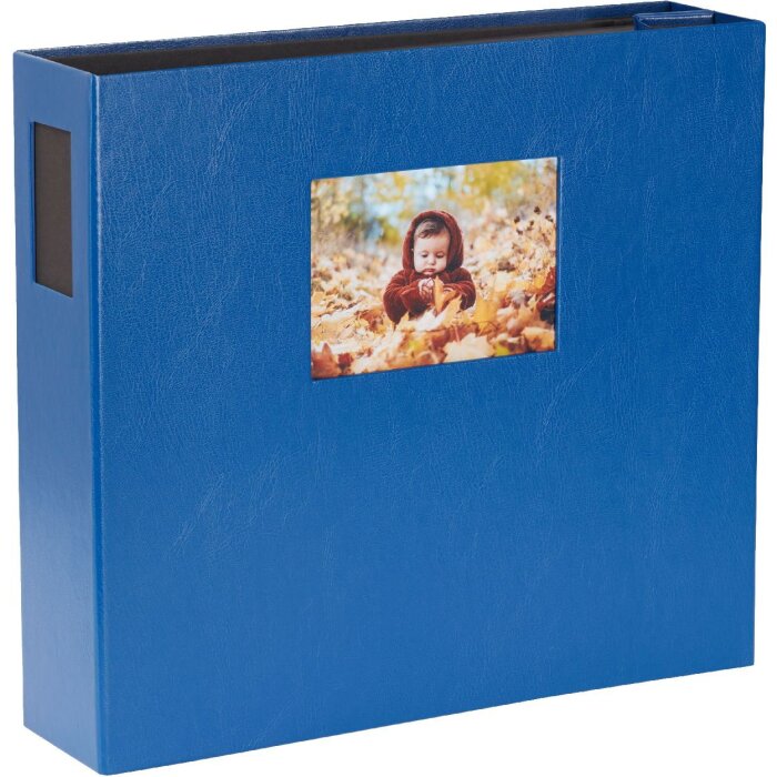 HNFD XL фотоальбом Lona 1000 фотографий голубой 34,5x33 см 168 черных страниц