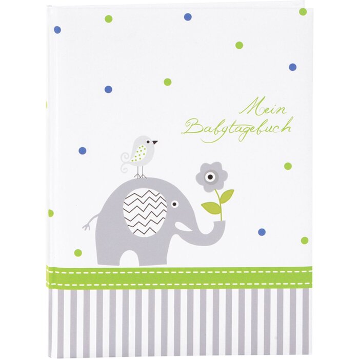 Goldbuch Babytagebuch Babyworld Elefant 21x28 cm 44 illustrierte Seiten