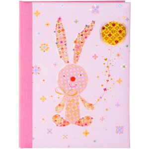 Goldbuch Babytagebuch Bunny rosa 21x28 cm Hase Leinen...