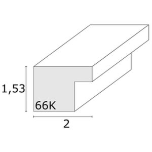 Деревяний рамний профіль Deknudt S66K розсувний від 10x15 см до 50x70 см