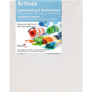 waltherdesign Leinwand 3-fach grundiert für Öl Acryl Wasserfarben bis 70x100 cm