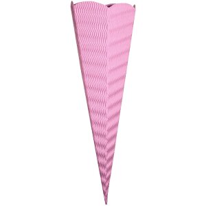 Goldbuch Bastelschultüte 3D-Colorwellpappe rosa 41 cm