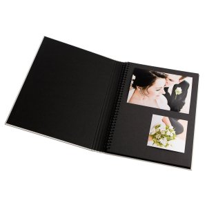 HNFD фотоальбом BELDA лляний 22x29.7 см 30 чорних сторінок