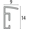 Пластикова рамка ZEP New Easy 30x40 см золото