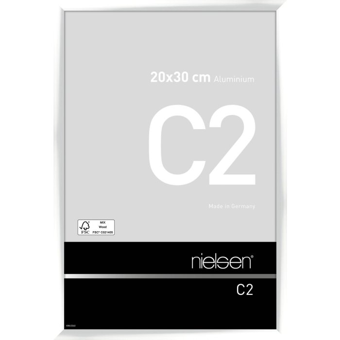 Алюмінієва рамка Nielsen C2 20x30 см біла глянцева