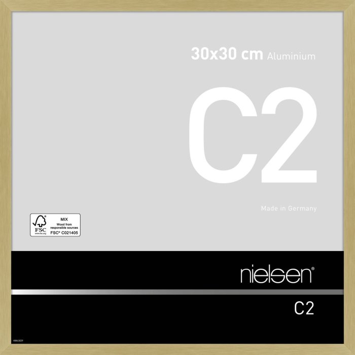 Алюмінієва рамка Nielsen C2 30x30 см, текстуроване золото-матове