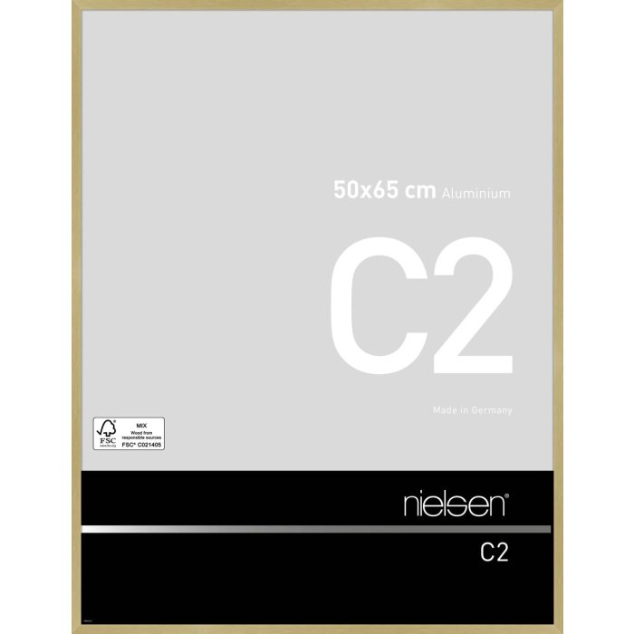 Nielsen алюминиевая рама C2 50x65 см текстурированное золото матовое