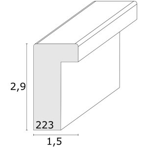 Деревянная рамка S223K 40x50 см белая