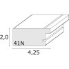 Пластикова рамка Deknudt S41N сталь-срібло 20x28 см