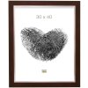 Пластиковая рамка S41N красное дерево-серебро 20x30 см