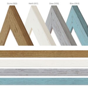 MendeFrames Bilderrahmen H750 Massivholz 40x40 cm Eiche mit Antireflexglas