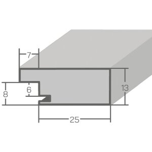 MendeFrames Bilderrahmen H750 Massivholz 10x13 cm Eiche Kunstglas