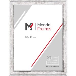 MendeFrames H460 Bilderrahmen Vintage silber 40x60 cm...