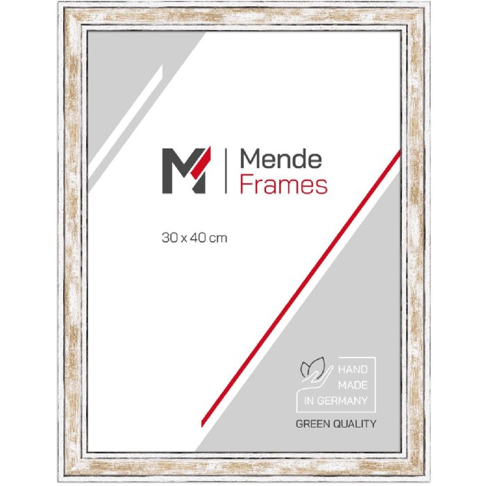 MendeFrames Bilderrahmen H460 Vintage gold 30x30 cm Klarglas