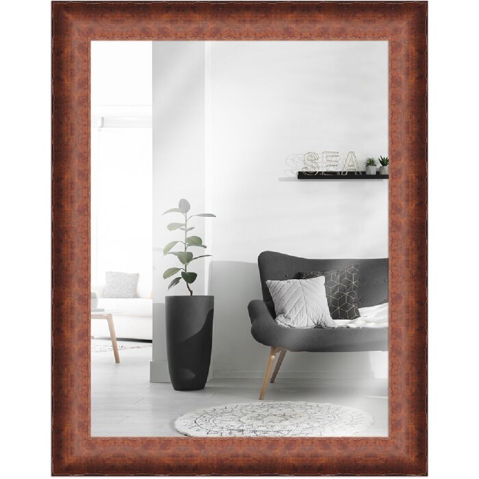 MendeFrames Wandspiegel H620 Antik 30x60 cm Nussbaum