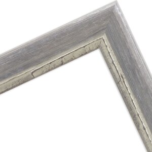 MendeFrames Bilderrahmen H640 Shabby-Chic grau 30x30 cm Kunstglas