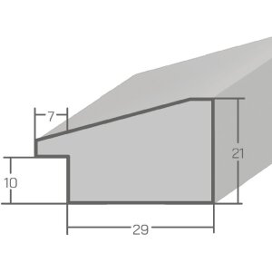 MendeFrames Bilderrahmen H640 Shabby-Chic rot 30x40 cm mit Museumsglas